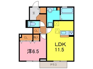 フォレスト大和　A棟の物件間取画像